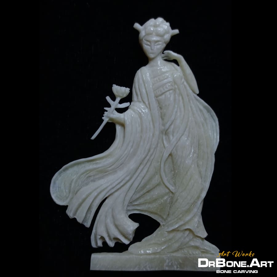 Woman with flower