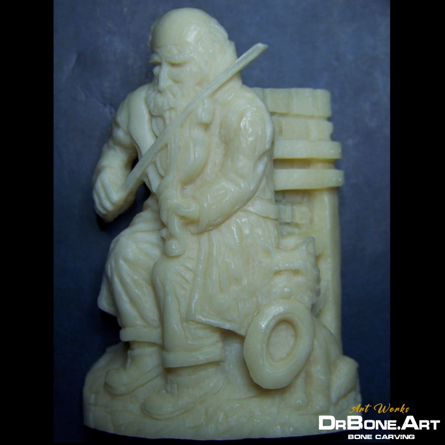 Old Violinist and Doggy